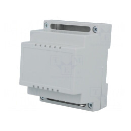Carcasă pentru șină DIN ABS gri 89x69,7x64,7mm | Electronic-mag.ro | Componente Electronice