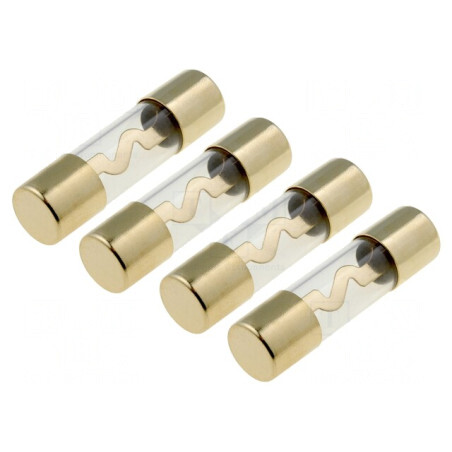 Siguranță Sticlă 30A Auriu 4buc | Electronic-mag.ro | Componente Electronice