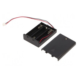 Suport Baterii AA cu 3 Sloturi și Cabluri 150mm | Electronic-mag.ro | Componente Electronice