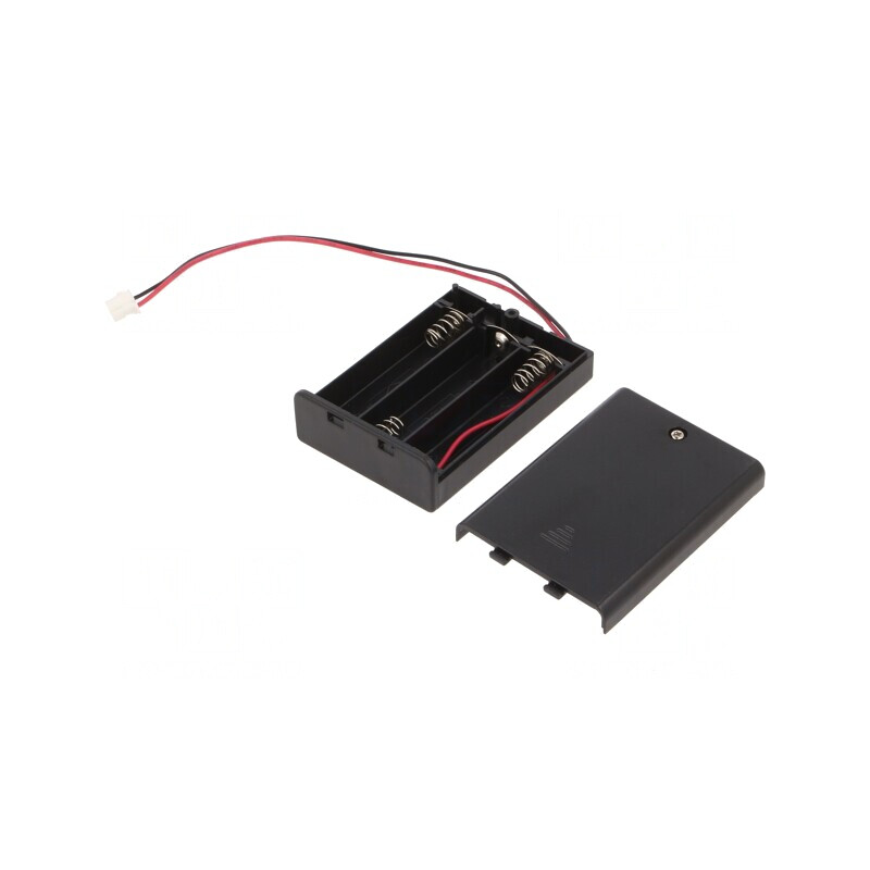 Suport Baterii AA cu 3 Sloturi și Cabluri 150mm | Electronic-mag.ro | Componente Electronice