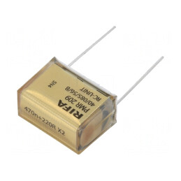 Filtru RC 470nF 220Ω THT 15,3x22x30,5mm ±20% Raster 25,4mm | Electronic-mag.ro | Componente Electronice