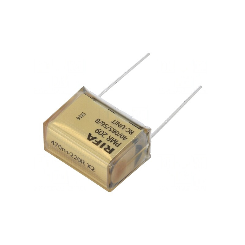 Filtru RC 470nF 220Ω THT 15,3x22x30,5mm ±20% Raster 25,4mm | Electronic-mag.ro | Componente Electronice