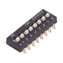 Comutator DIP-SWITCH 8 Secțiuni OFF-ON 24VDC | Electronic-mag.ro | Componente Electronice