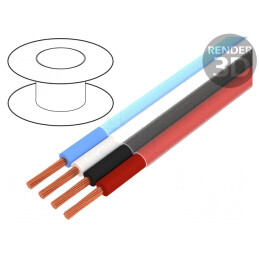 Cablu Difuzor 4x1mm2 Litat OFC PVC | Electronic-mag.ro | Componente Electronice