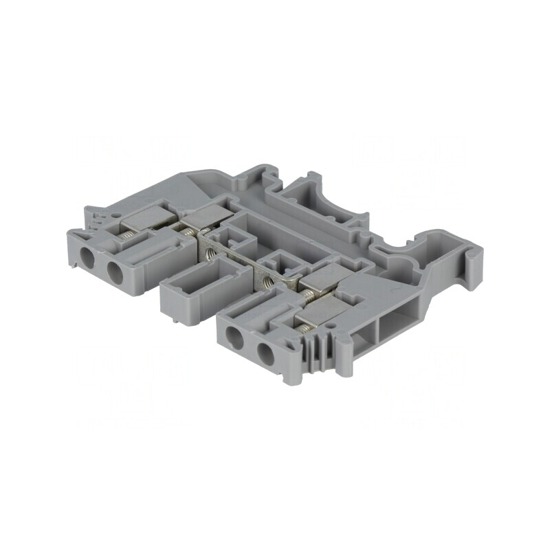 Conector Șine Gri 6,2mm 4 Borne 0,2-4mm² | Electronic-mag.ro | Componente Electronice