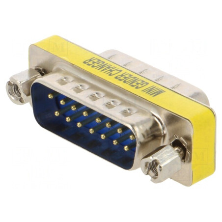Adaptor D-Sub 15 Pin Tată-Tată | Electronic-mag.ro | Componente Electronice