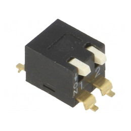 Comutator DIP-SWITCH 2 Secțiuni ON-OFF 24VDC | Electronic-mag.ro | Componente Electronice