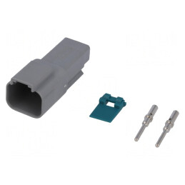 Conector Crimpat AT Tată 2 PIN pentru Cablu | Electronic-mag.ro | Componente Electronice