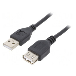 Cablu USB 2.0 A-A 4,5m Negru | Electronic-mag.ro | Componente Electronice
