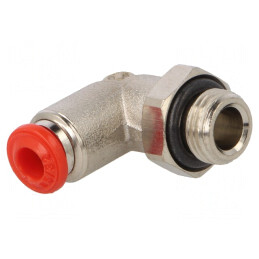 Racord Push-In Unghi Alamă Nichelată 20bar | Electronic-mag.ro | Componente Electronice