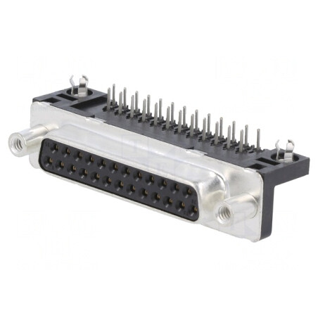 Conector D-Sub 25-Pin Soclu Mamă Montare Panou 90° | Electronic-mag.ro | Componente Electronice