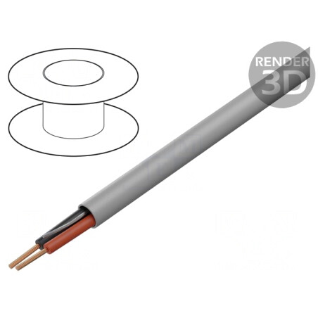 Cablu neecranat 100m gri fără halogen CPR: Eca | Electronic-mag.ro | Componente Electronice