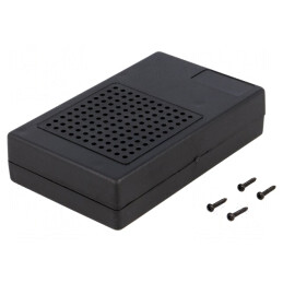 Carcasă Universală ABS Neagră 73.5mm x 118mm x 29mm | Electronic-mag.ro | Componente Electronice