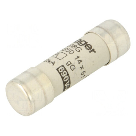 Siguranță cilindrică gG 8A 690VAC industrială | Electronic-mag.ro | Componente Electronice
