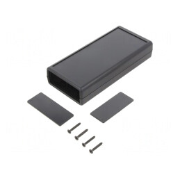 Carcasă ABS neagră, 66.5x140x28mm | Electronic-mag.ro | Componente Electronice