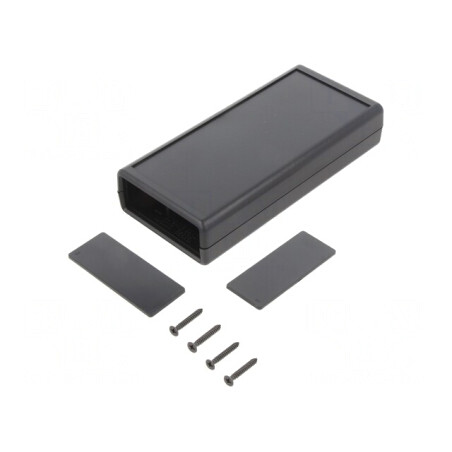 Carcasă ABS neagră, 66.5x140x28mm | Electronic-mag.ro | Componente Electronice