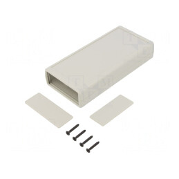 Carcasă ABS Gri Deschis cu Panou 66.5x140x28mm | Electronic-mag.ro | Componente Electronice