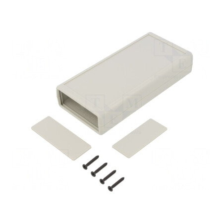 Carcasă ABS Gri Deschis cu Panou 66.5x140x28mm | Electronic-mag.ro | Componente Electronice