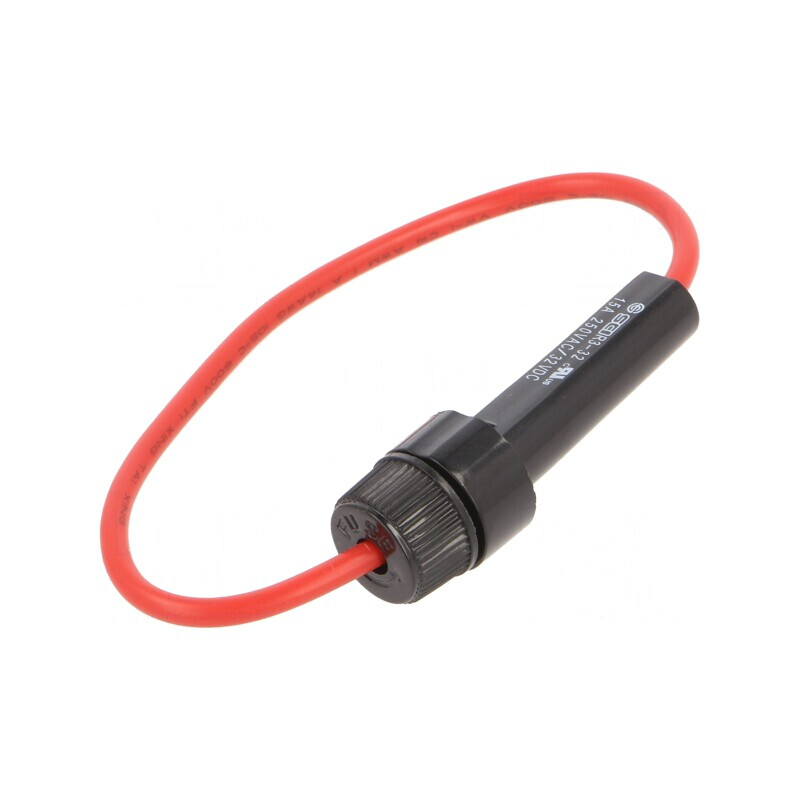 Clemă Siguranțe Cilindrice 6,3x32mm 15A pentru Cabluri | Electronic-mag.ro | Componente Electronice