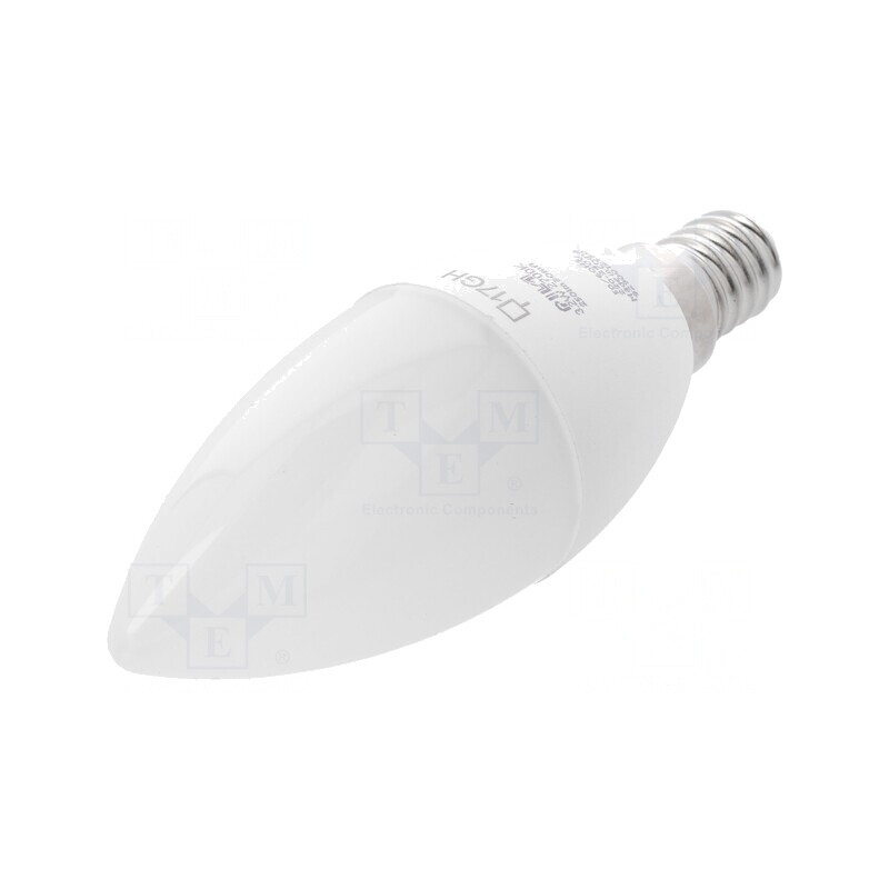 Lampă LED E14 3,2W Alb Cald 2700K 250lm | Electronic-mag.ro | Componente Electronice