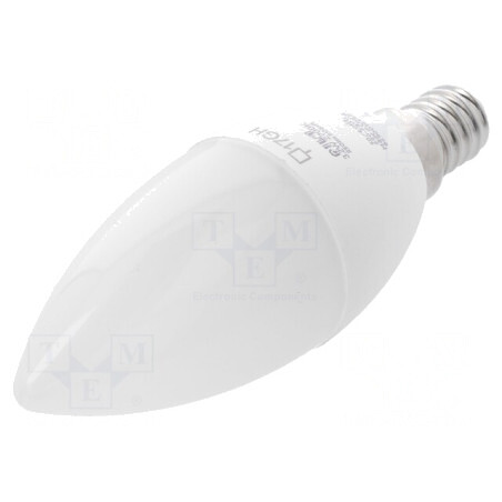 Lampă LED E14 3,2W Alb Cald 2700K 250lm | Electronic-mag.ro | Componente Electronice