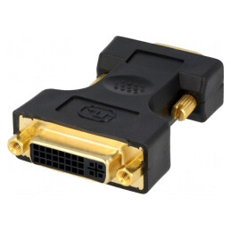 Adaptor D-Sub 15pin la DVI-I Negru | Electronic-mag.ro | Componente Electronice