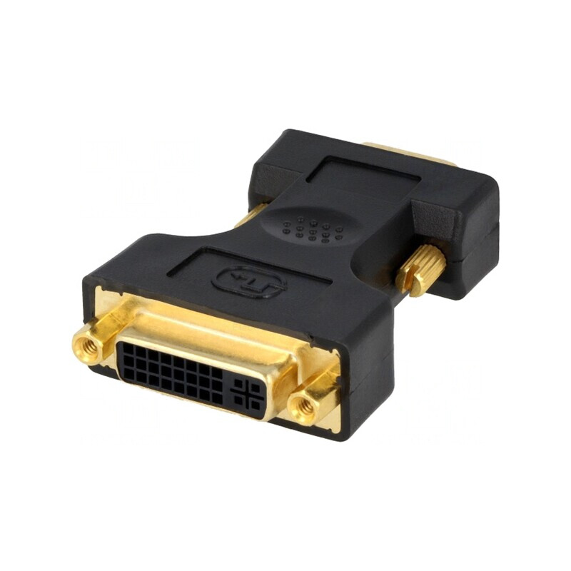 Adaptor D-Sub 15pin la DVI-I Negru | Electronic-mag.ro | Componente Electronice