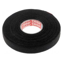 Bandă Textilă Automotive Neagră 15mm x 25m | Electronic-mag.ro | Componente Electronice