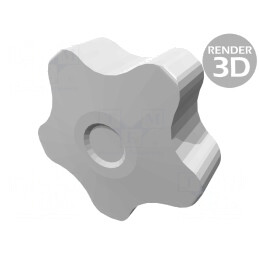 Buton de Reglare Ø 50mm M12 H32mm