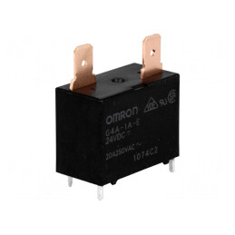 Releu Electromagnetic SPST-NO 24VDC G4A PCB | Electronic-mag.ro | Componente Electronice