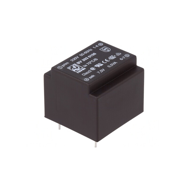 Transformator încapsulat 0,5VA 230VAC 7,5V PCB | Electronic-mag.ro | Componente Electronice Transformator încapsulat 0,5VA 230VAC 7,5V PCB | Electronic-mag.ro | Componente Electronice