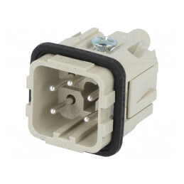 Conector HDC cu Inserturi de Contact Tată 5x4 PE 10A