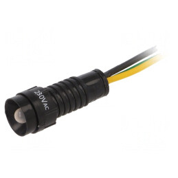 Lampă Control LED Galben/Verde 230V 11mm IP40 | Electronic-mag.ro | Componente Electronice