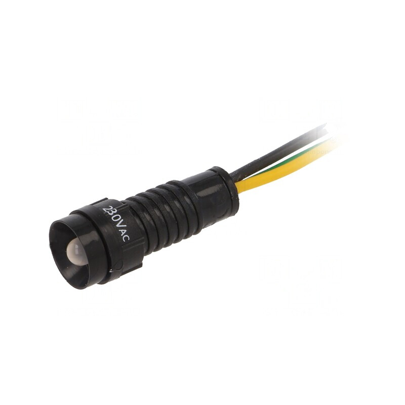 Lampă Control LED Galben/Verde 230V 11mm IP40 | Electronic-mag.ro | Componente Electronice