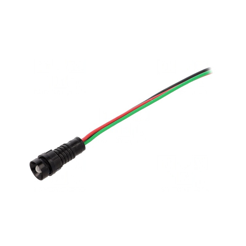 Lampă LED Control Roșu/Verde 230V Ø11mm IP40 | Electronic-mag.ro | Componente Electronice
