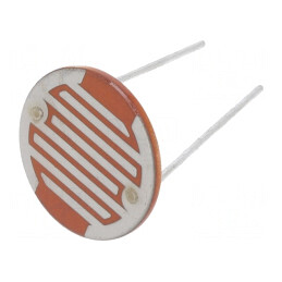 Fotorezistor; 500mW; 10÷20kΩ; 560nm; THT; ØLED: 20mm; 500VDC