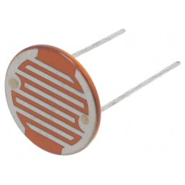 Fotorezistor; 500mW; 50÷100kΩ; 560nm; THT; ØLED: 20mm; 500VDC