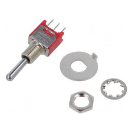 Comutator Basculant 3 Poziții ON-OFF-ON 1A/250V 3A/28V | Electronic-mag.ro | Componente Electronice