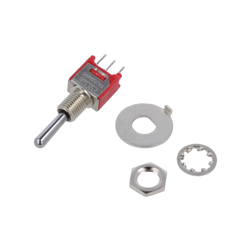 Comutator Basculant 3 Poziții ON-OFF-ON 1A/250V 3A/28V | Electronic-mag.ro | Componente Electronice