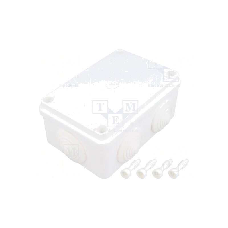 Cutie de conexiuni IP65 80x120x50mm Albă | Electronic-mag.ro | Componente Electronice Cutie de conexiuni IP65 80x120x50mm Albă | Electronic-mag.ro | Componente Electronice