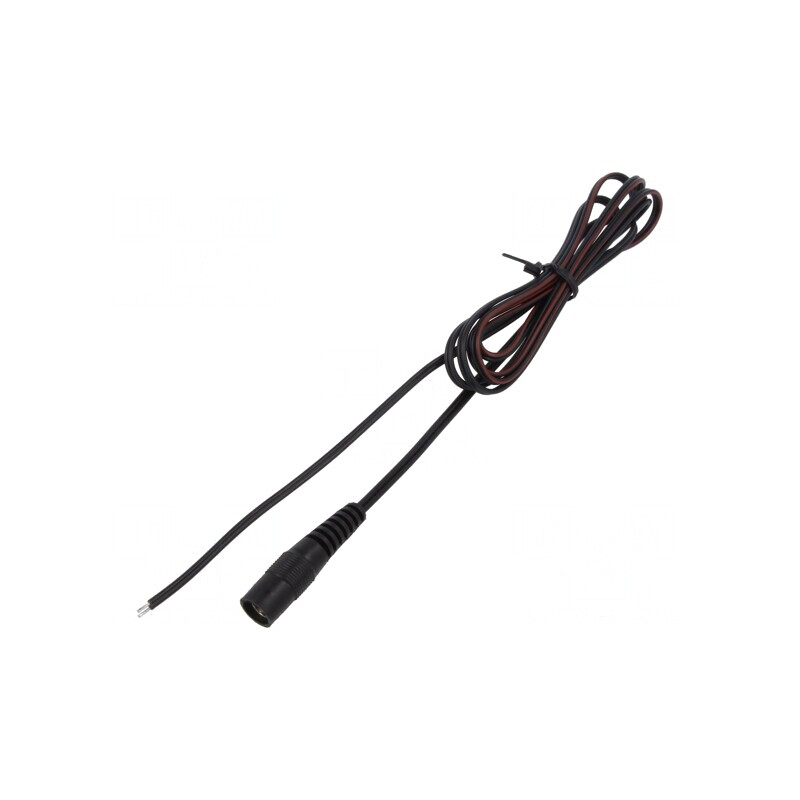 Cablu Alimentare DC 5,5/2,5 Negru 1,5m | Electronic-mag.ro | Componente Electronice