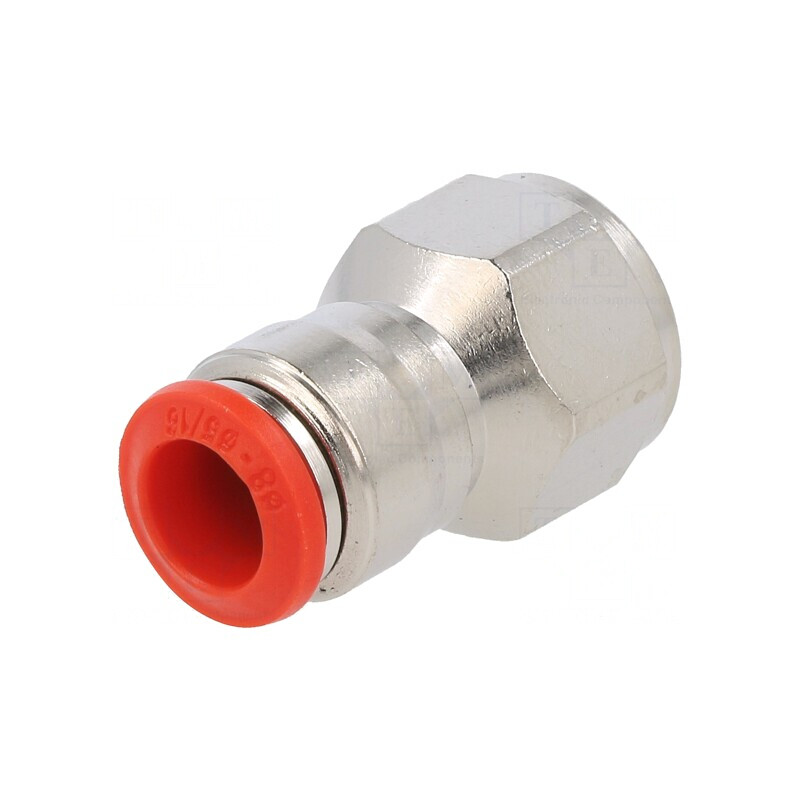 Racord push-in alamă nichelată 1/4" | Electronic-mag.ro | Componente Electronice