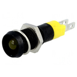Lampă de control LED galbenă 24-28V IP67 | Electronic-mag.ro | Componente Electronice