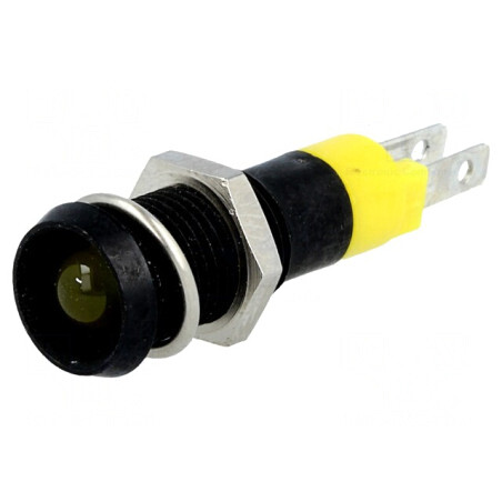 Lampă de control LED galbenă 24-28V IP67 | Electronic-mag.ro | Componente Electronice