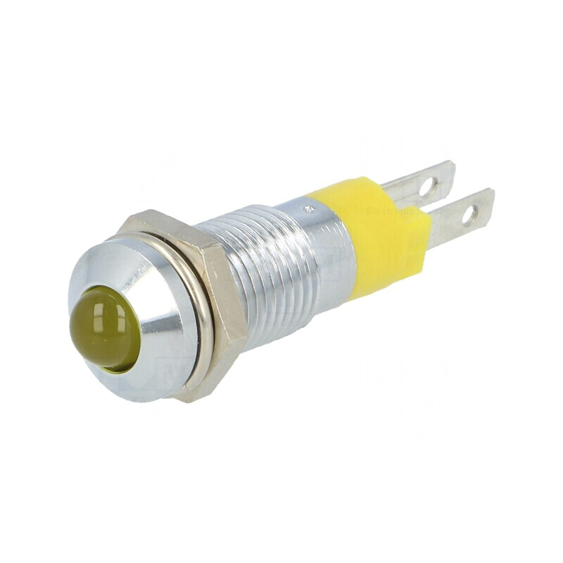 Lampă LED de control galbenă 24-28V IP40 | Electronic-mag.ro | Componente Electronice