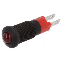 Lampă LED roșie 12-14VDC Ø8.2mm IP40 | Electronic-mag.ro | Componente Electronice
