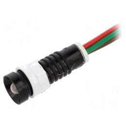 Lampă de control LED roșu/verde 24V Ø11mm | Electronic-mag.ro | Componente Electronice