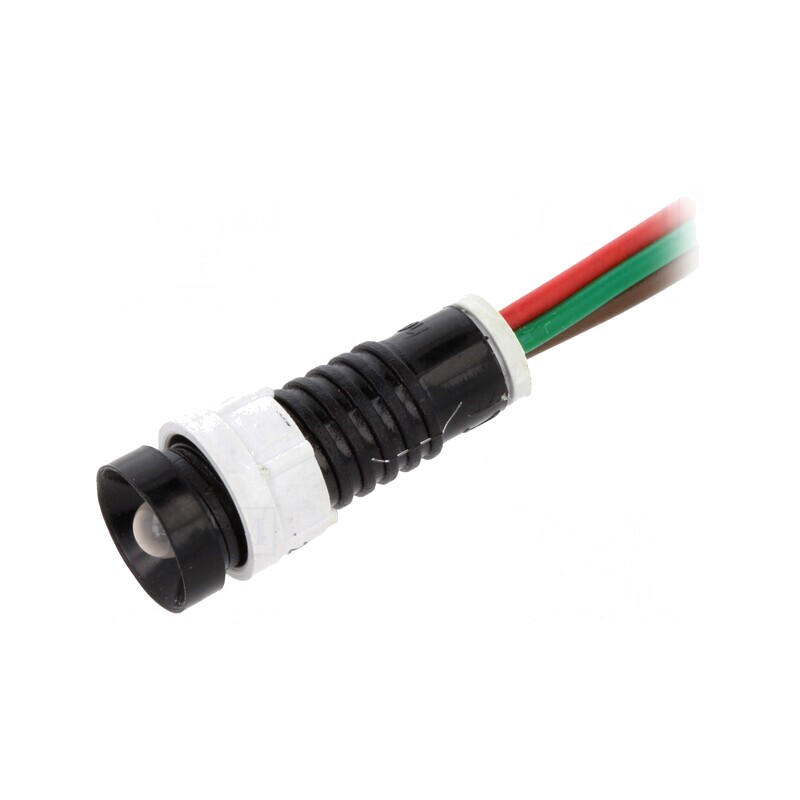 Lampă de control LED roșu/verde 24V Ø11mm | Electronic-mag.ro | Componente Electronice