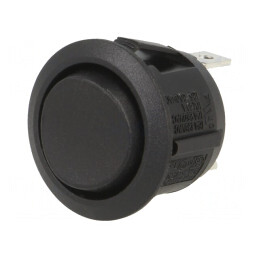 Comutator basculant negru ON-OFF-ON 10A/28VDC | Electronic-mag.ro | Componente Electronice