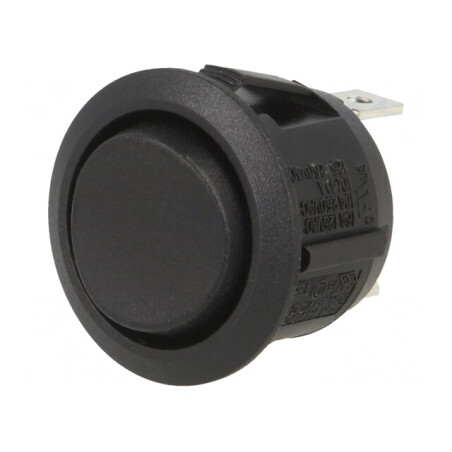 Comutator basculant negru ON-OFF-ON 10A/28VDC | Electronic-mag.ro | Componente Electronice